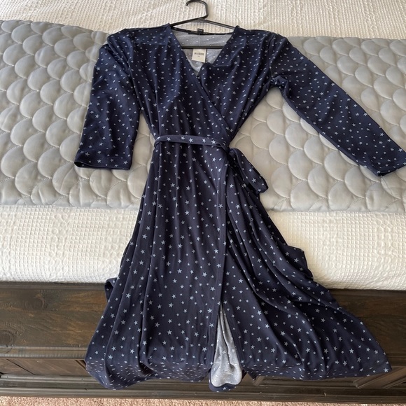 Gap Wrap Dress XS NWT Navy - Picture 1 of 3